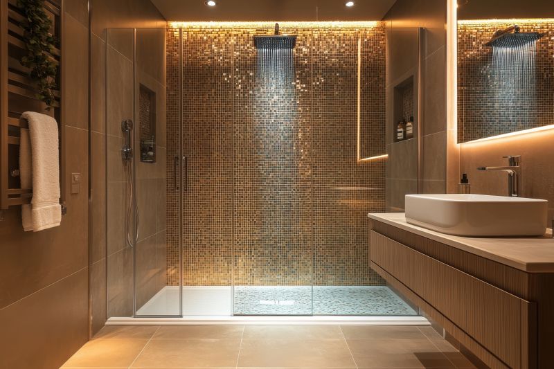 Luxury Shower with Glass Enclosure